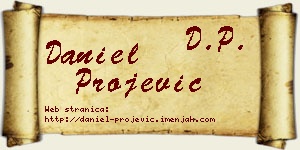 Daniel Projević vizit kartica